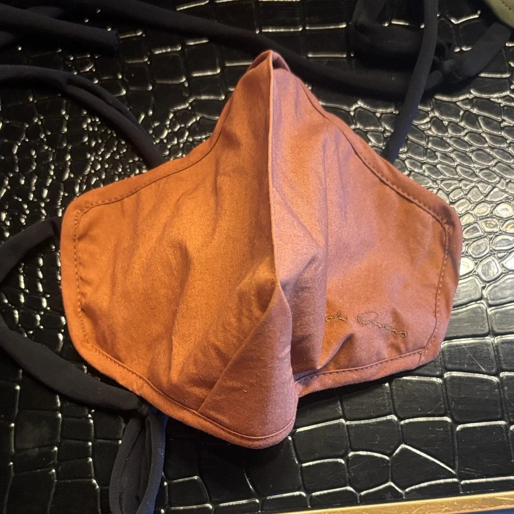 Rick Owens Olive and Black Face Mask
